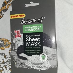 Himilayan Salt Charcoal Sheet Mask New